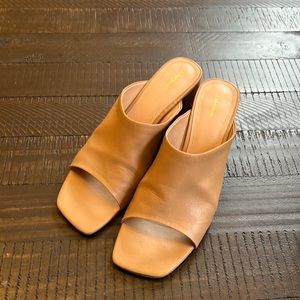 & other stories block sandal heel - beige size 10